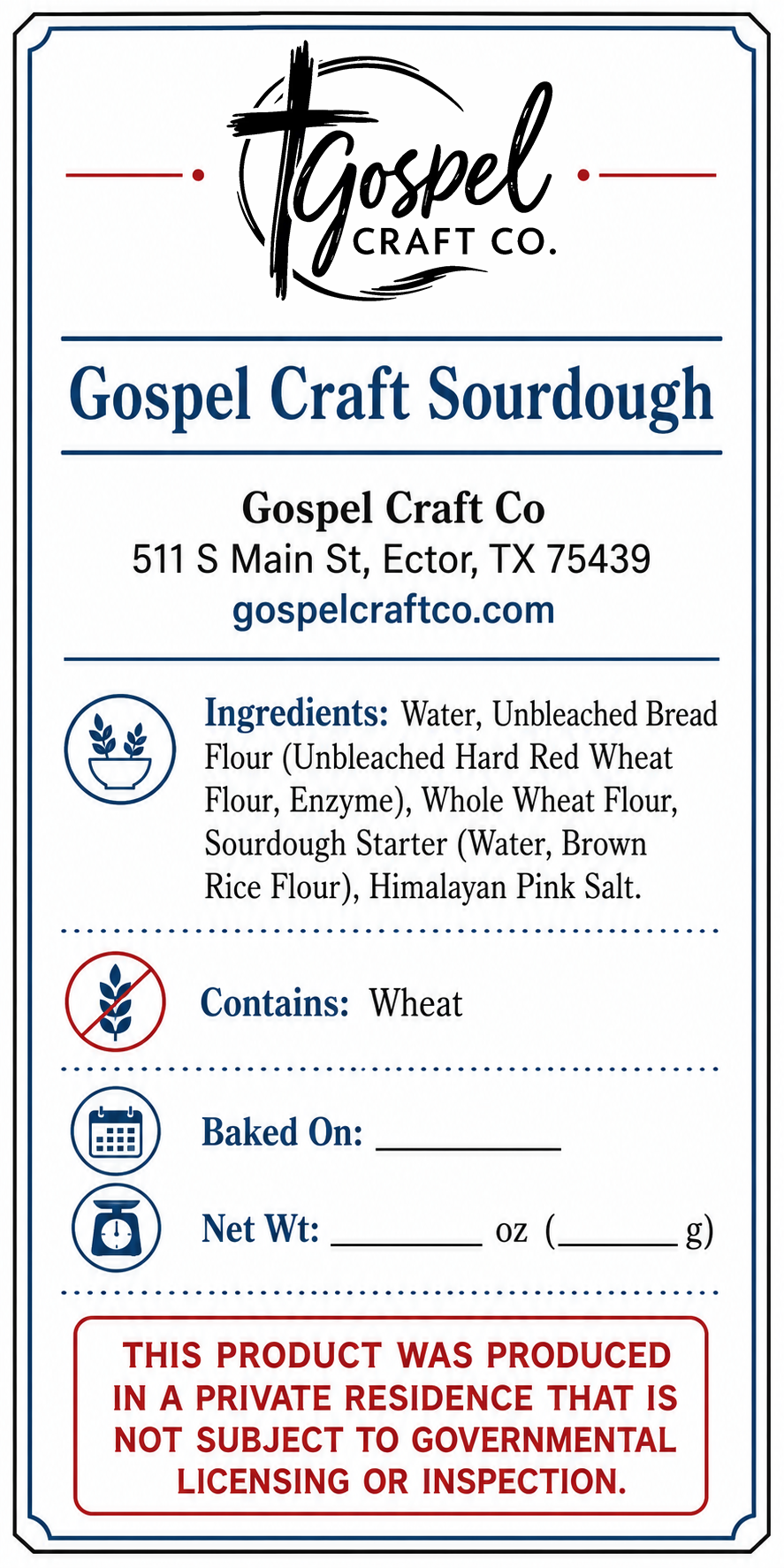 Gospel Craft Sourdough