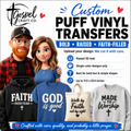 Custom Puff Vinyl Transfers