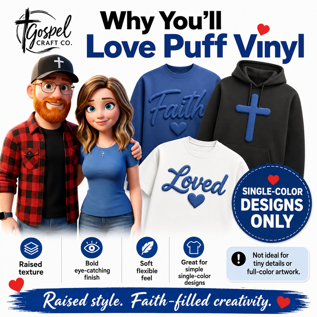 Custom Puff Vinyl Transfers
