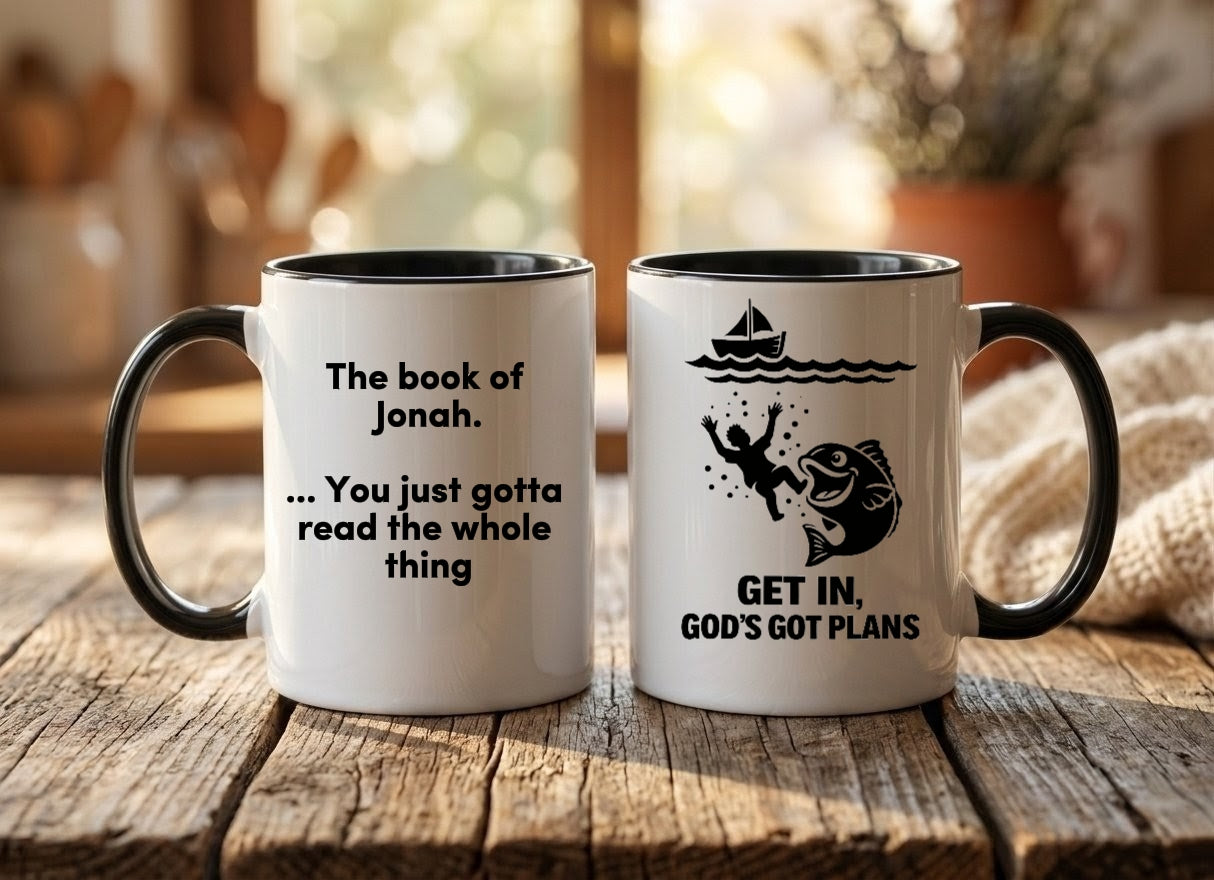 The "Scripture & Shenanigans" Mug Collection