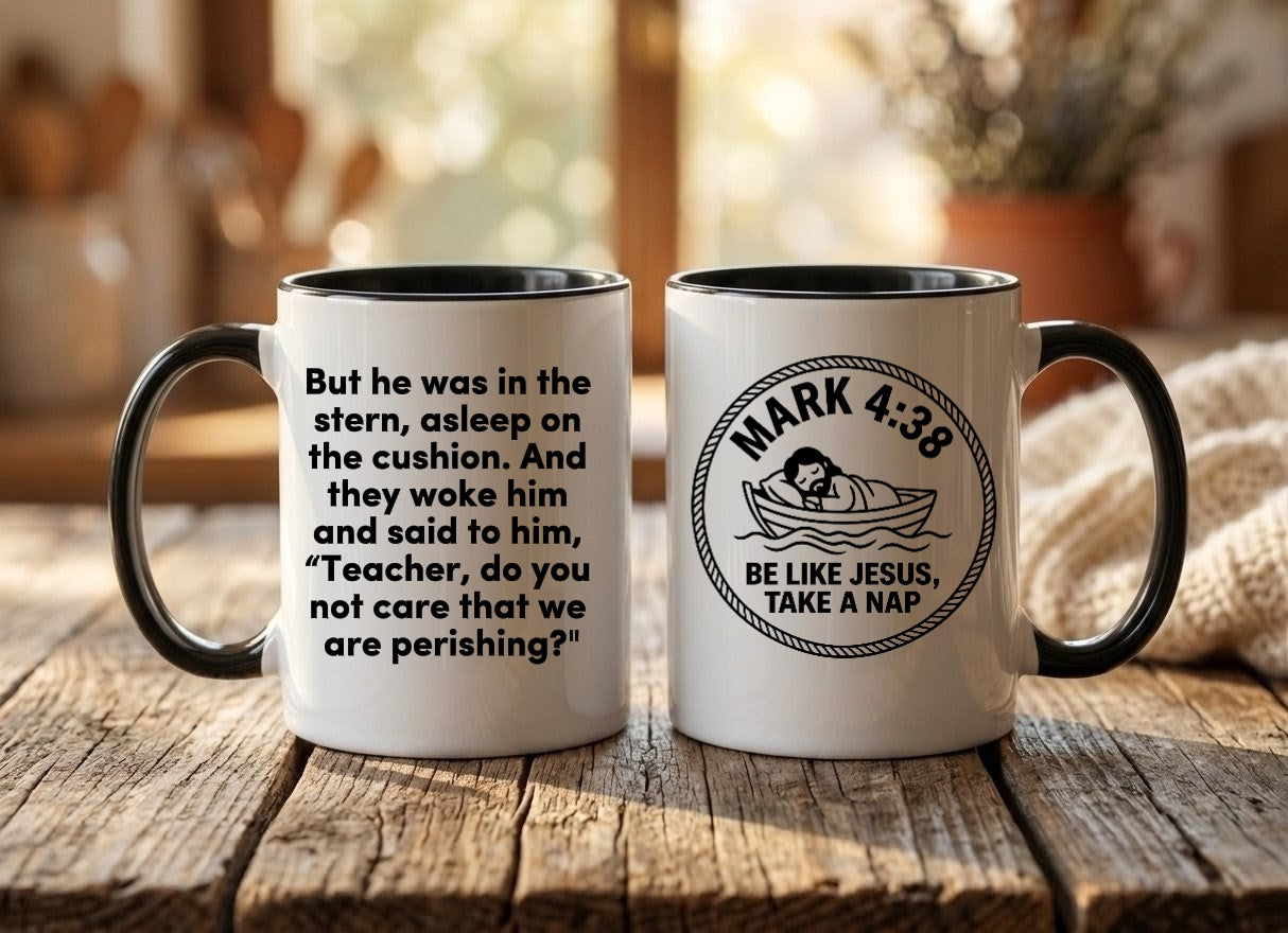 The "Scripture & Shenanigans" Mug Collection