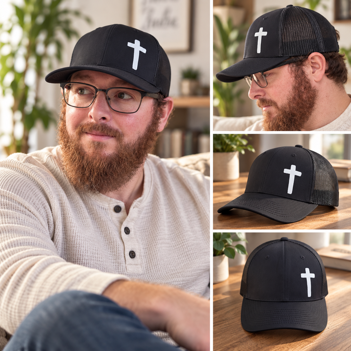 Rugged Cross Trucker Hat