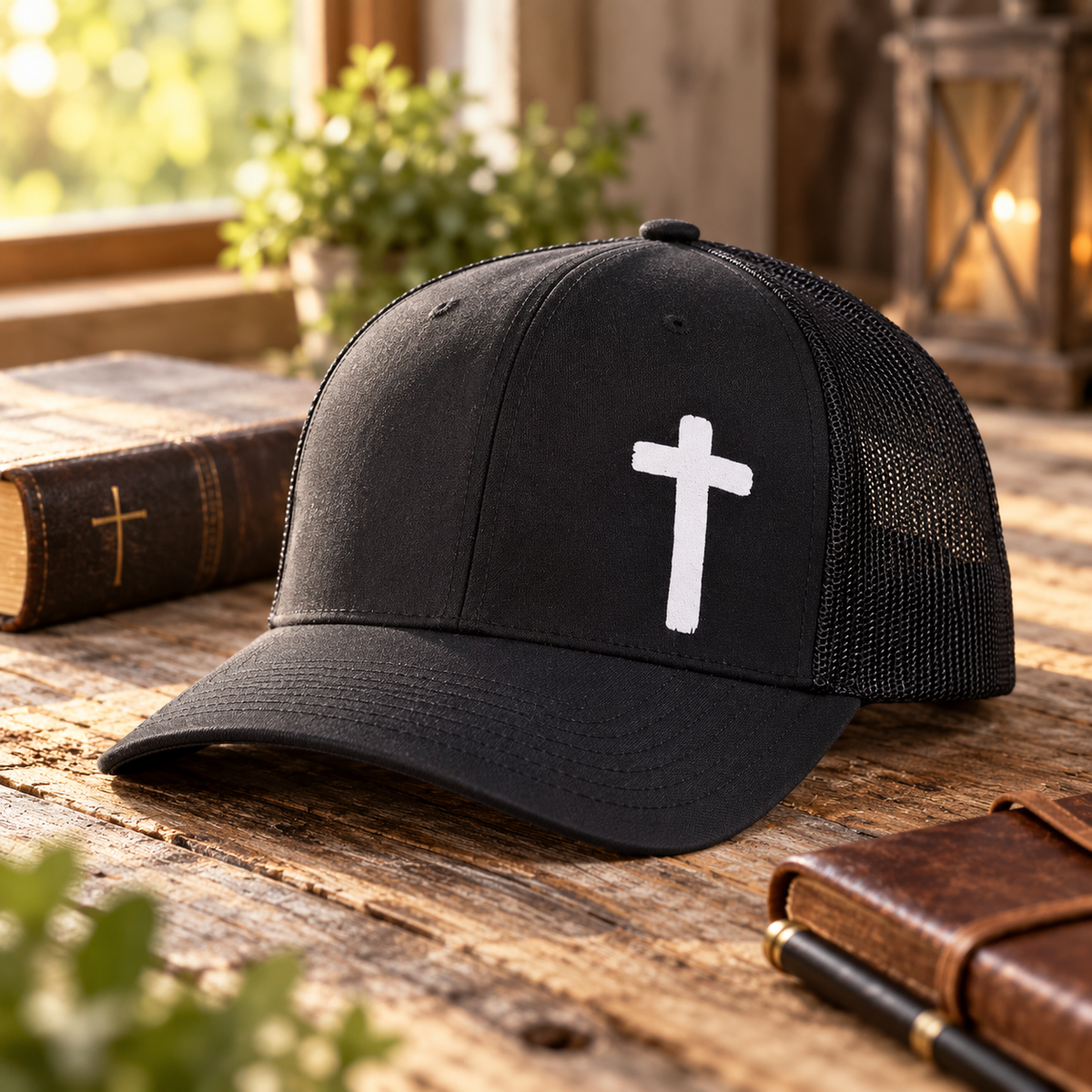 Rugged Cross Trucker Hat