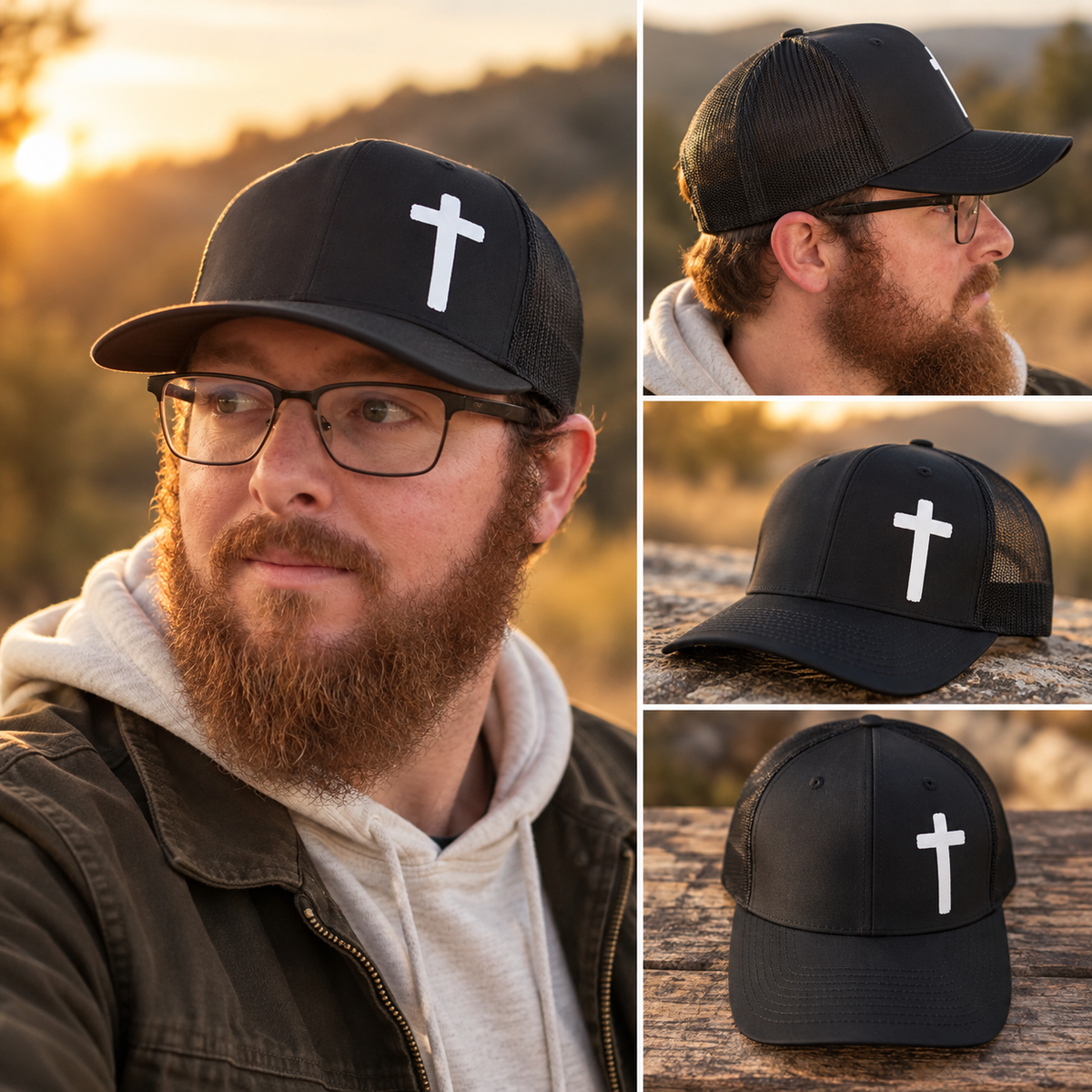 Rugged Cross Trucker Hat